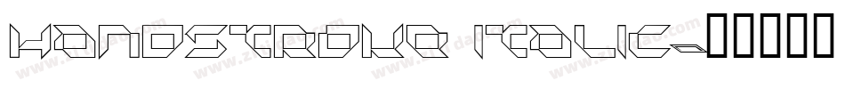 HandStroke Italic字体转换